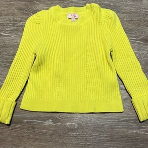 Gianni Bini Vibrant Yellow Ribbed Sweater